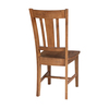 International Concepts Set of Two San Remo Splatback Chair, Distressed Oak C42-10P